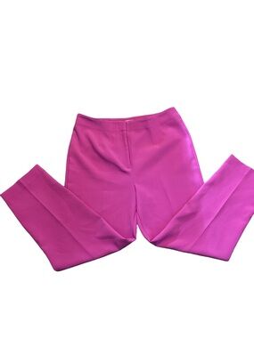 LOFT Bright Fuchsia Straight-Leg Pants